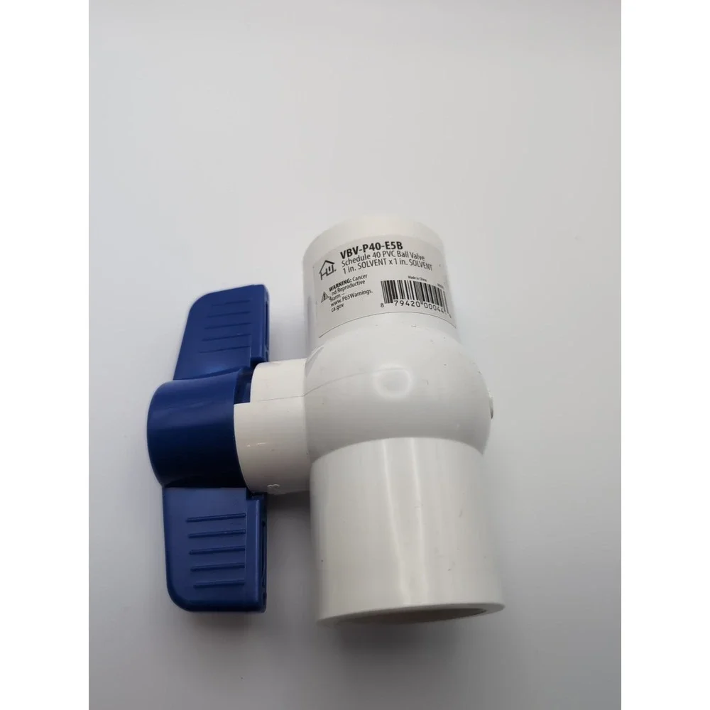 BK Products 107-635 Proline PVC Slip Full Port Ball‎ Valve 1 in.